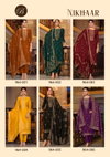 Nikhaar By Belliza Designer Viscose Masleen Jacquard Dress Material Wholesale Online
